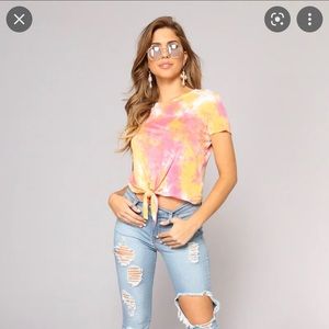 Fashion Nova Tie Dye Top